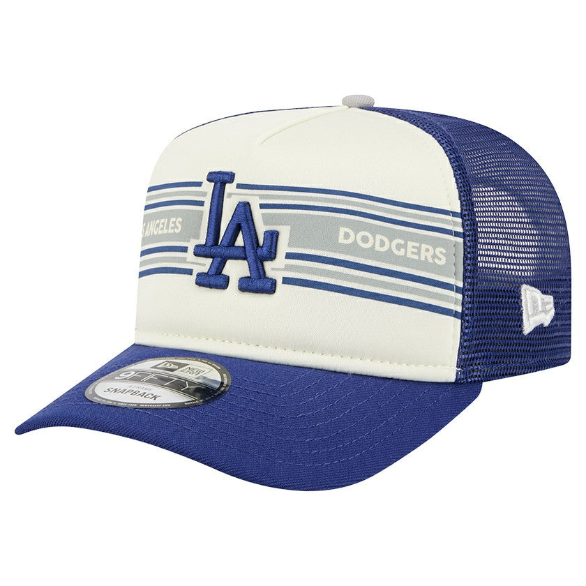 Los Angeles Dodgers New Era Banner A-Frame 9FIFTY Trucker Snapback Hat - MLB