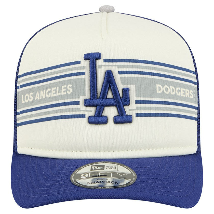 Los Angeles Dodgers New Era Banner A-Frame 9FIFTY Trucker Snapback Hat - MLB