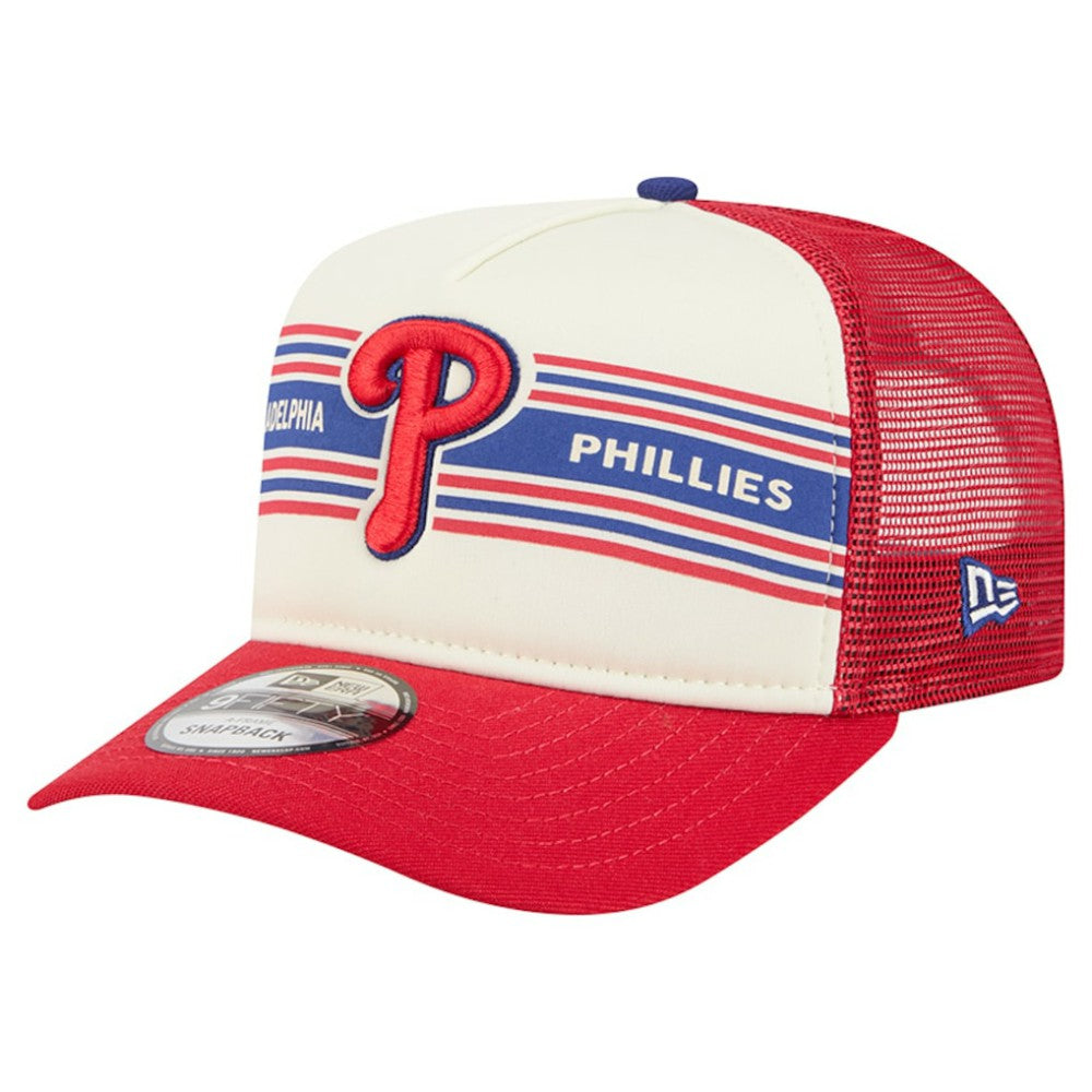 Philadelphia Phillies New Era Banner A-Frame 9FIFTY Trucker Snapback Hat - MLB