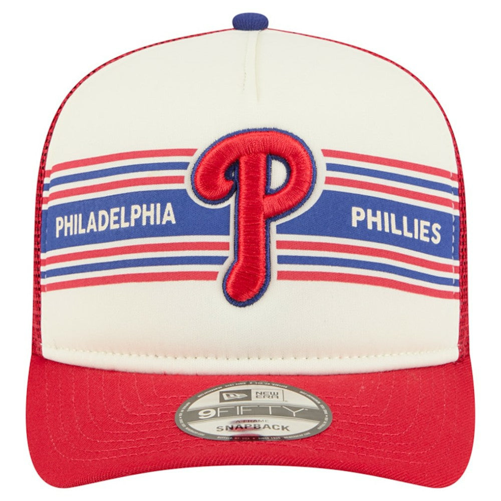 Philadelphia Phillies New Era Banner A-Frame 9FIFTY Trucker Snapback Hat - MLB