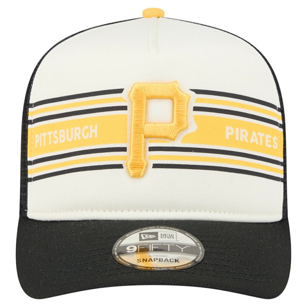 Pittsburgh Pirates New Era Banner A-Frame 9FIFTY Trucker Snapback Hat - MLB