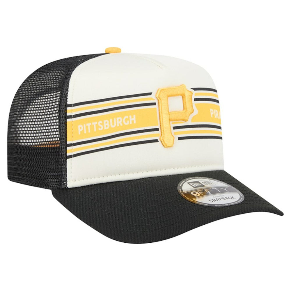 Pittsburgh Pirates New Era Banner A-Frame 9FIFTY Trucker Snapback Hat - MLB