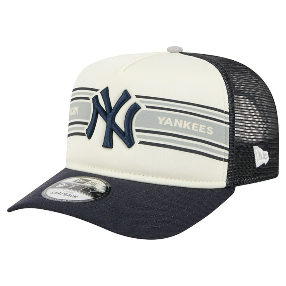 New York Yankees New Era Banner A-Frame 9FIFTY Trucker Snapback Hat - MLB