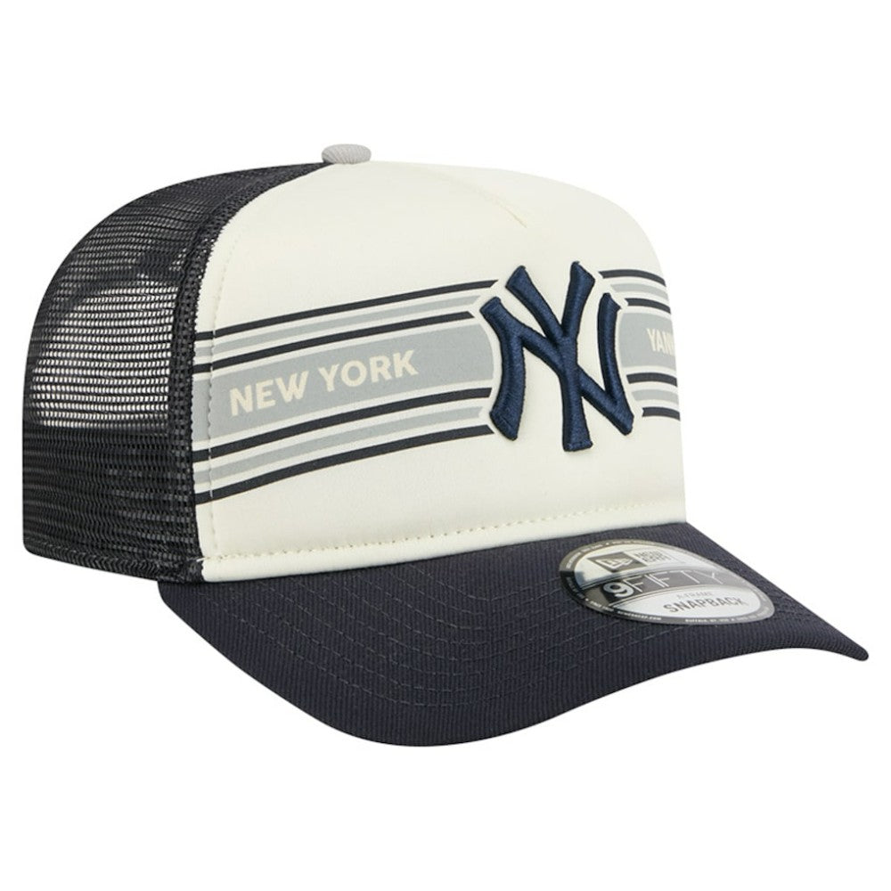 New York Yankees New Era Banner A-Frame 9FIFTY Trucker Snapback Hat - MLB