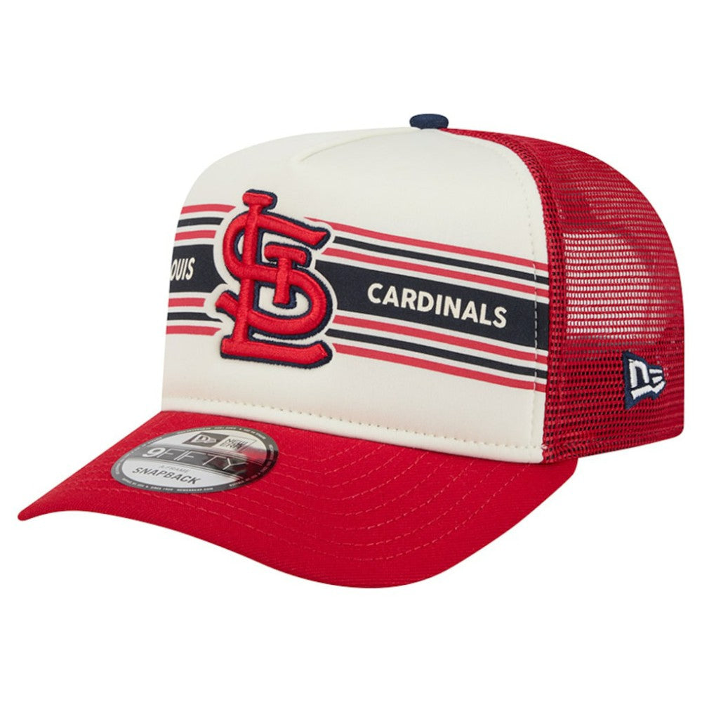 St. Louis Cardinals New Era Banner A-Frame 9FIFTY Trucker Snapback Hat - MLB