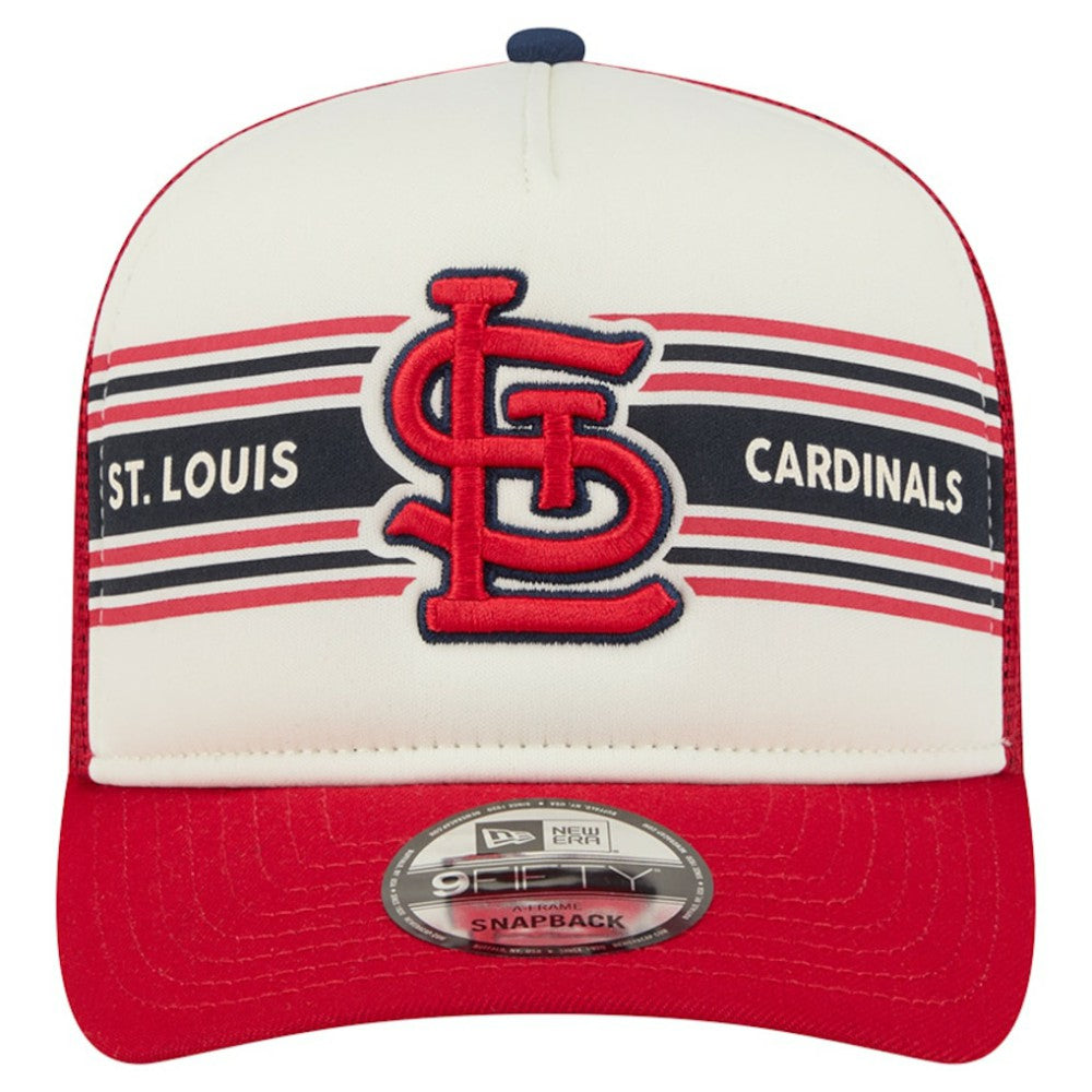 St. Louis Cardinals New Era Banner A-Frame 9FIFTY Trucker Snapback Hat - MLB