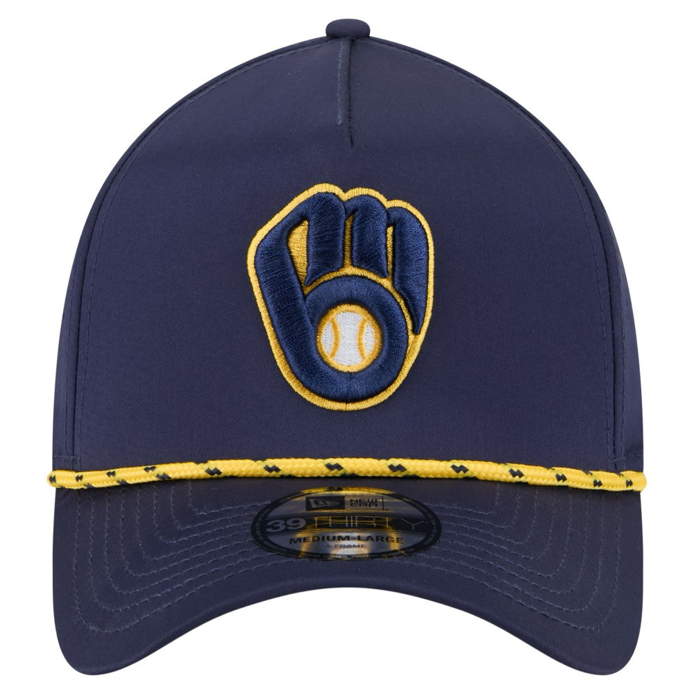 Milwaukee Brewers New Era 39THIRTY A-Frame Perforated Flex Hat - MLB