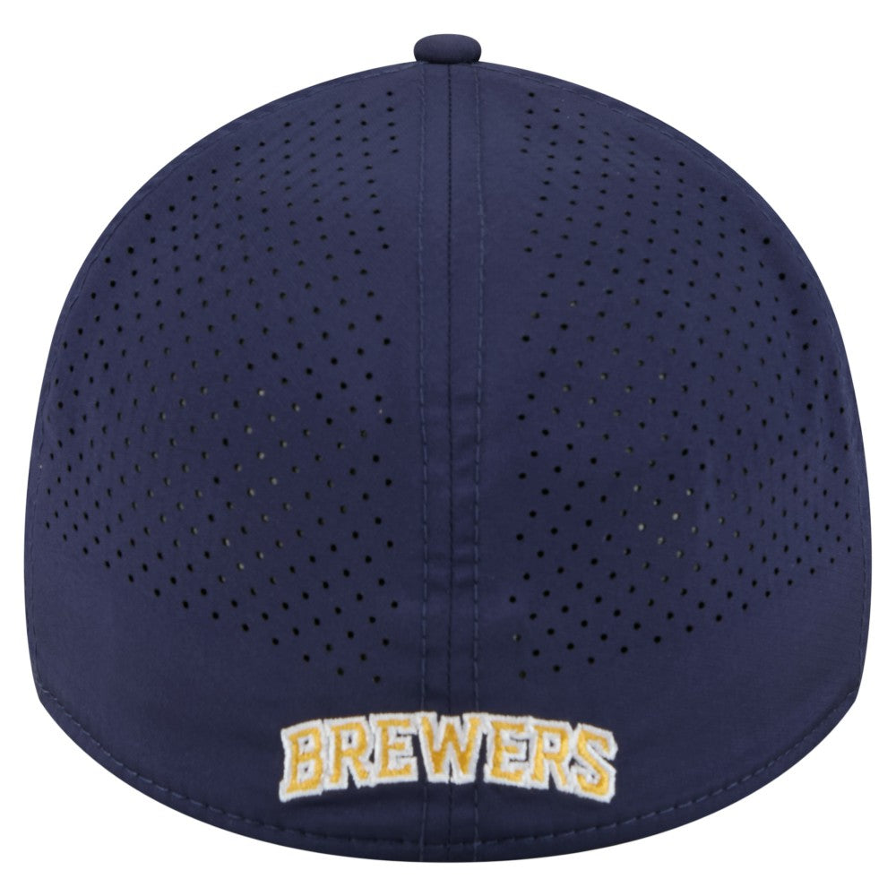 Milwaukee Brewers New Era 39THIRTY A-Frame Perforated Flex Hat - MLB