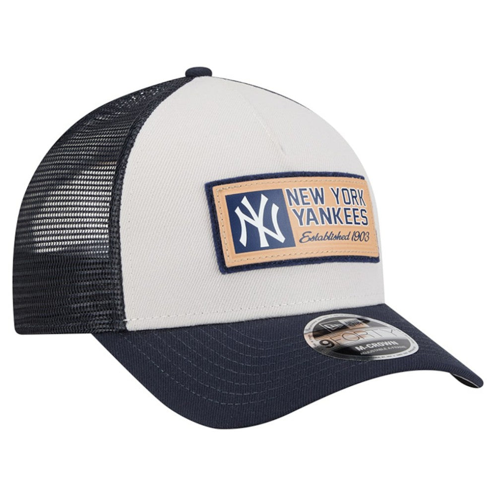 New York Yankees New Era Text A-Frame Trucker 9FORTY Hat - MLB