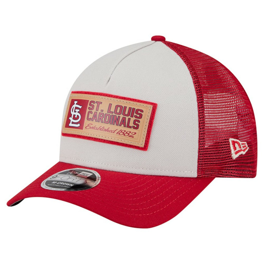 St. Louis Cardinals New Era Text A-Frame Trucker 9FORTY Hat - MLB