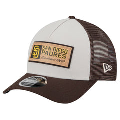 San Diego Padres New Era Text A-Frame Trucker 9FORTY Hat - MLB