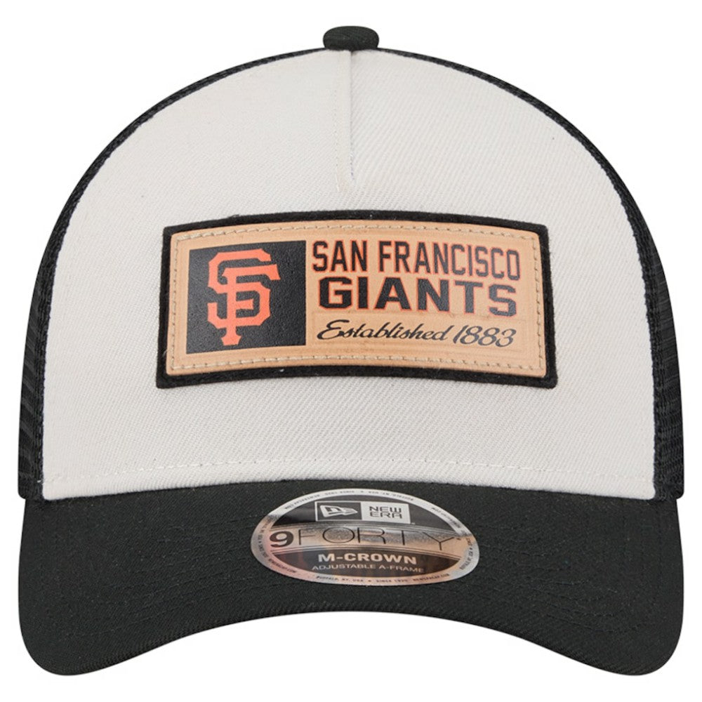 San Francisco Giants New Era Text A-Frame Trucker 9FORTY Hat - MLB