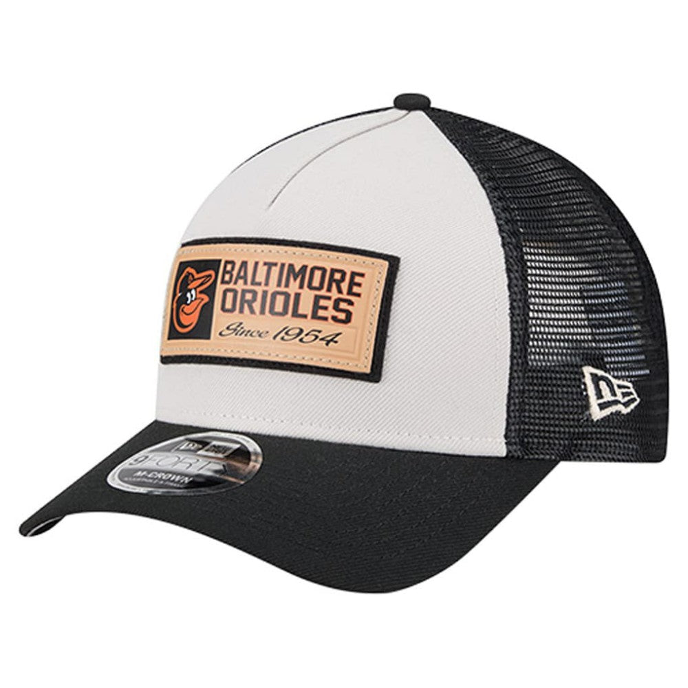 Baltimore Orioles New Era Text A-Frame Trucker 9FORTY Hat - MLB