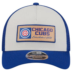 Chicago Cubs New Era Text A-Frame Trucker 9FORTY Hat - MLB