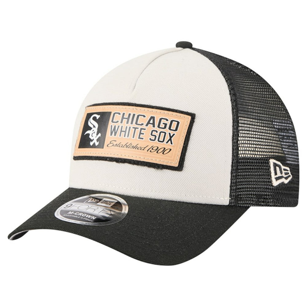 Chicago White Sox New Era Text A-Frame Trucker 9FORTY Hat - MLB