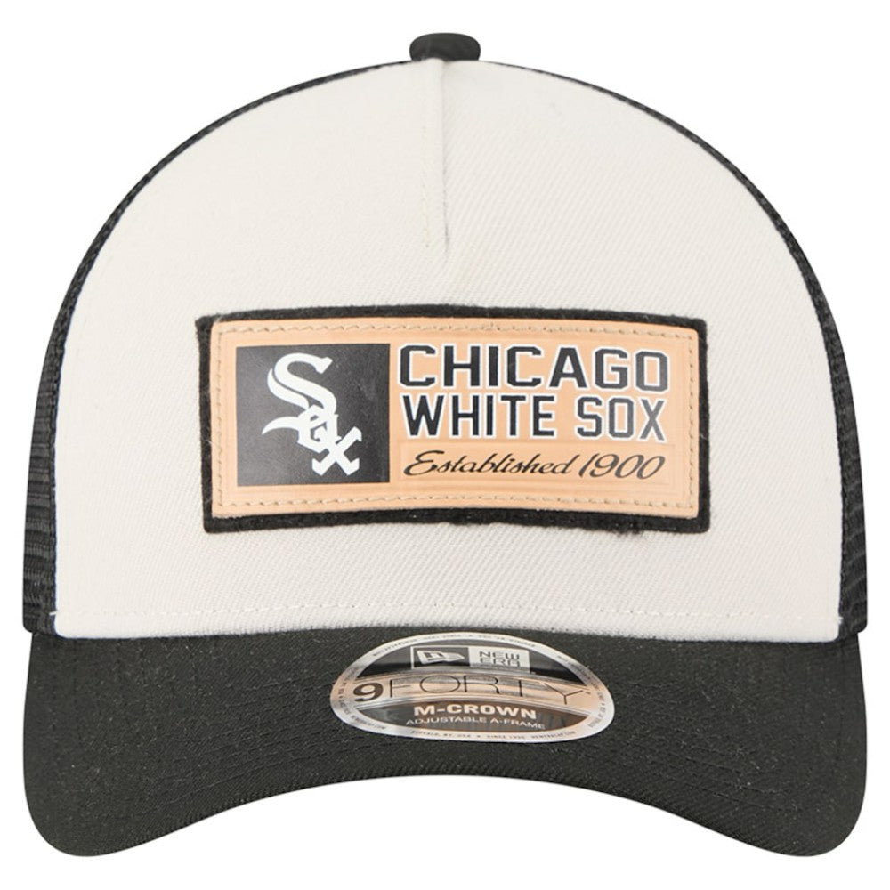Chicago White Sox New Era Text A-Frame Trucker 9FORTY Hat - MLB