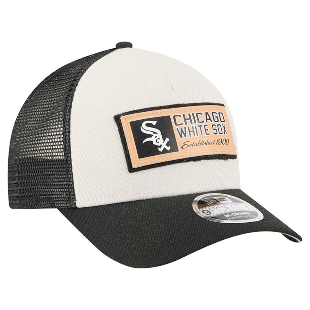Chicago White Sox New Era Text A-Frame Trucker 9FORTY Hat - MLB