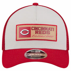 Cincinnati Reds New Era Text A-Frame Trucker 9FORTY Hat - MLB