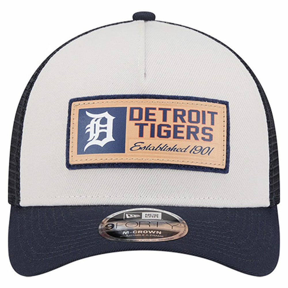 Detroit Tigers New Era Text A-Frame Trucker 9FORTY Hat - MLB