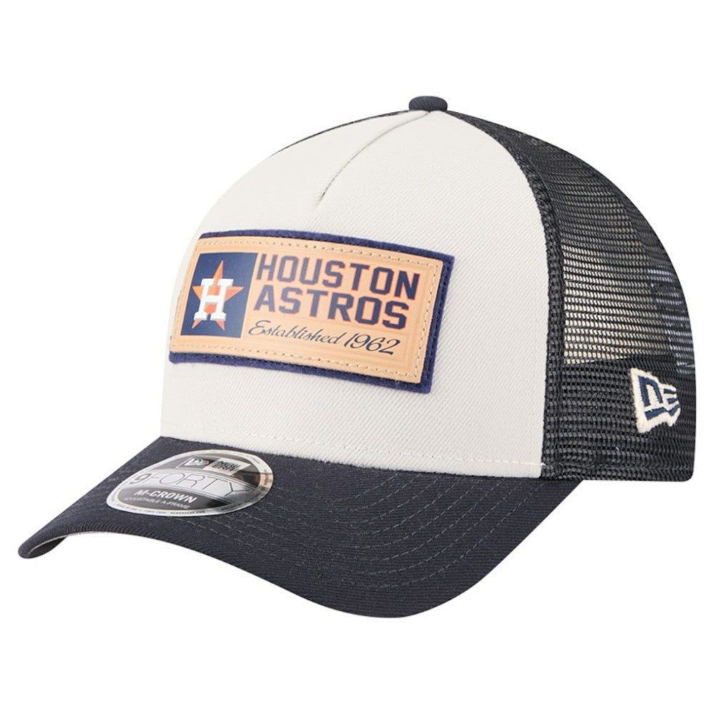 Houston Astros New Era Text A-Frame Trucker 9FORTY Hat - MLB