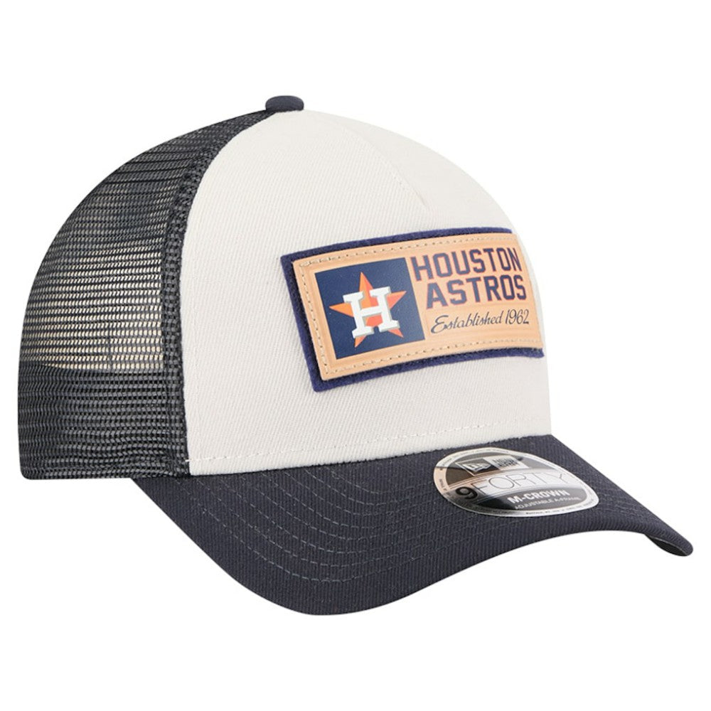 Houston Astros New Era Text A-Frame Trucker 9FORTY Hat - MLB
