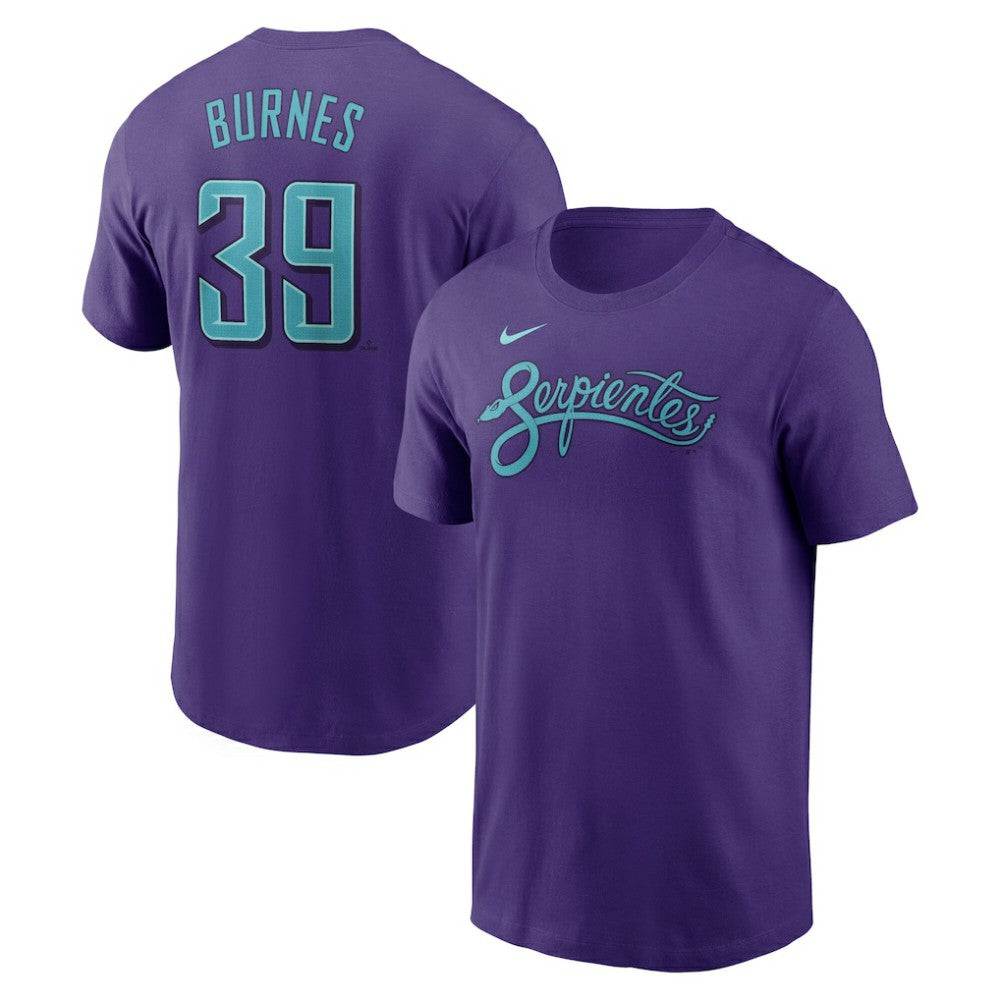 Corbin Burnes Arizona Diamondbacks Nike 2025 City Connect Fuse Name & Number T-Shirt - MLB