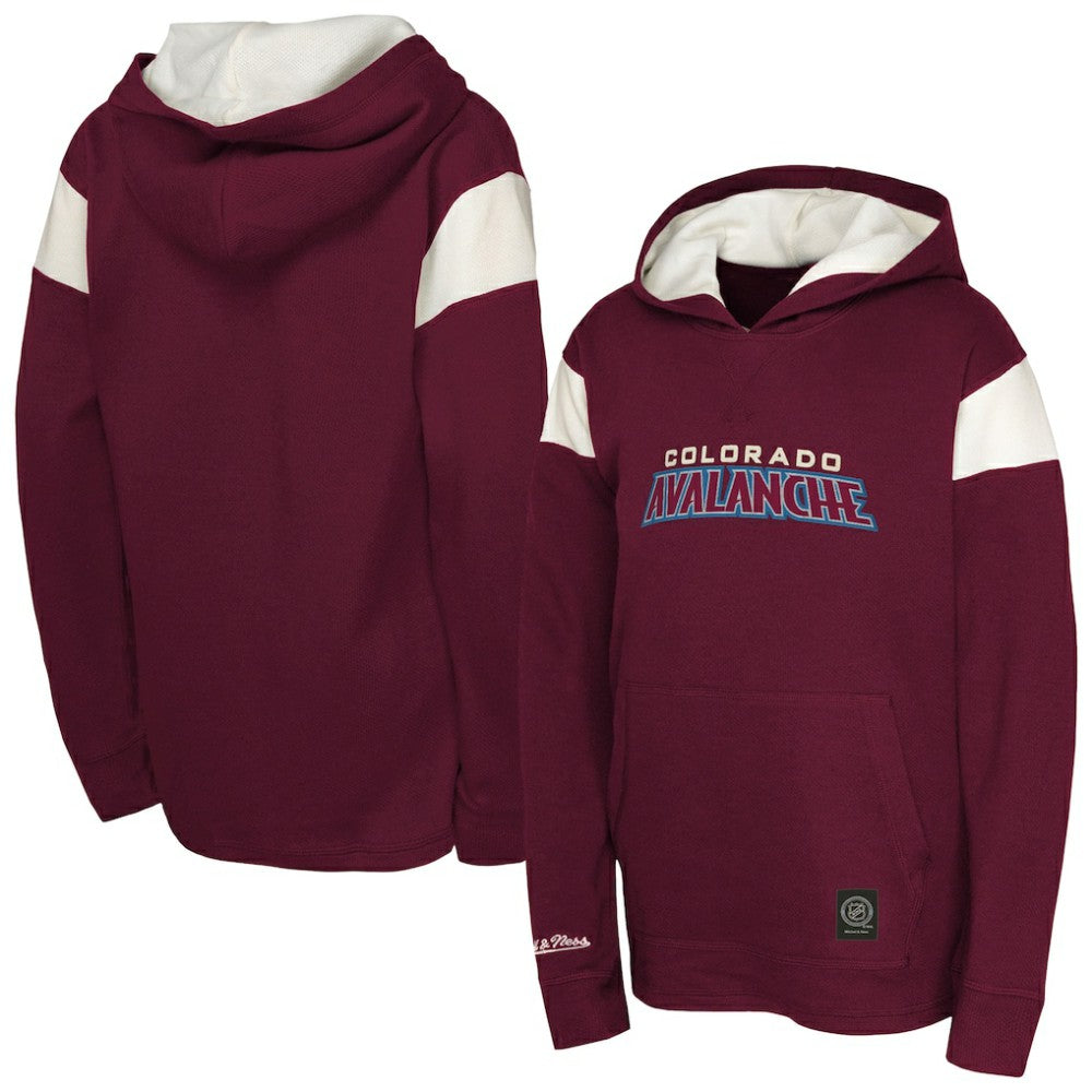 Colorado Avalanche Youth Thermal Lightweight Pullover Hoodie - Burgundy - NHL
