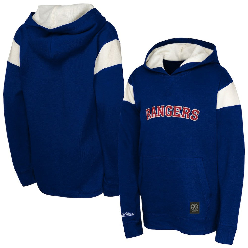 New York Rangers Youth Thermal Lightweight Pullover Hoodie - Navy - NHL