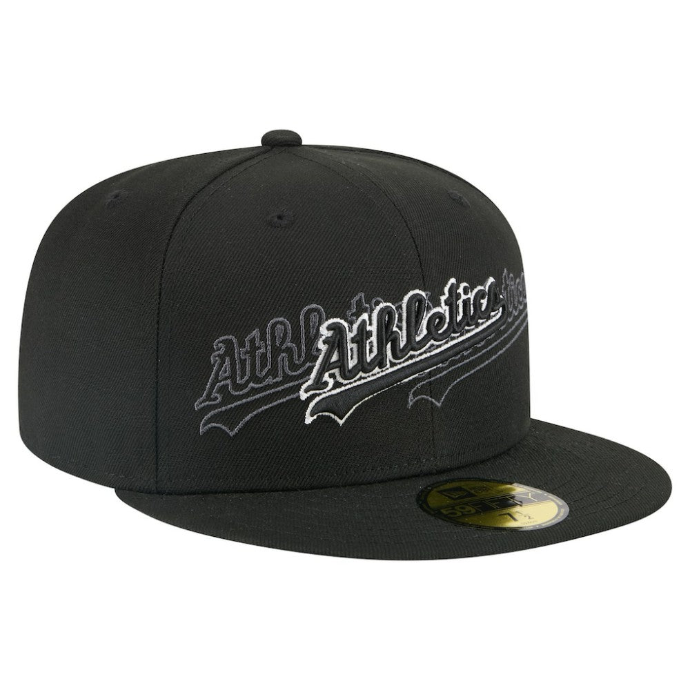 Athletics New Era Tri-Hit 59FIFTY Fitted Hat - MLB