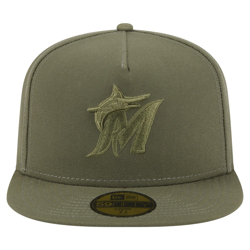 Miami Marlins New Era Color Pack A-Frame 59FIFTY Fitted Hat - MLB