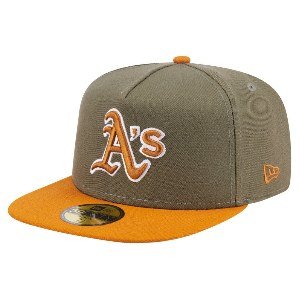 Athletics New Era Two-Tone Color Pack A-Frame 59FIFTY Fitted Hat - MLB