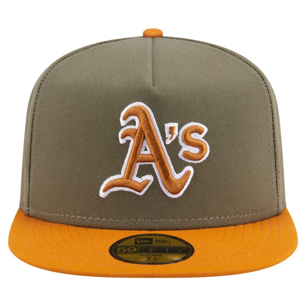 Athletics New Era Two-Tone Color Pack A-Frame 59FIFTY Fitted Hat - MLB
