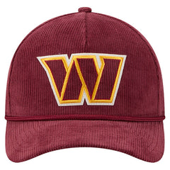 Washington Commanders New Era Cord Corduroy 9FORTY A-Frame Adjustable Hat Burgundy | NFL