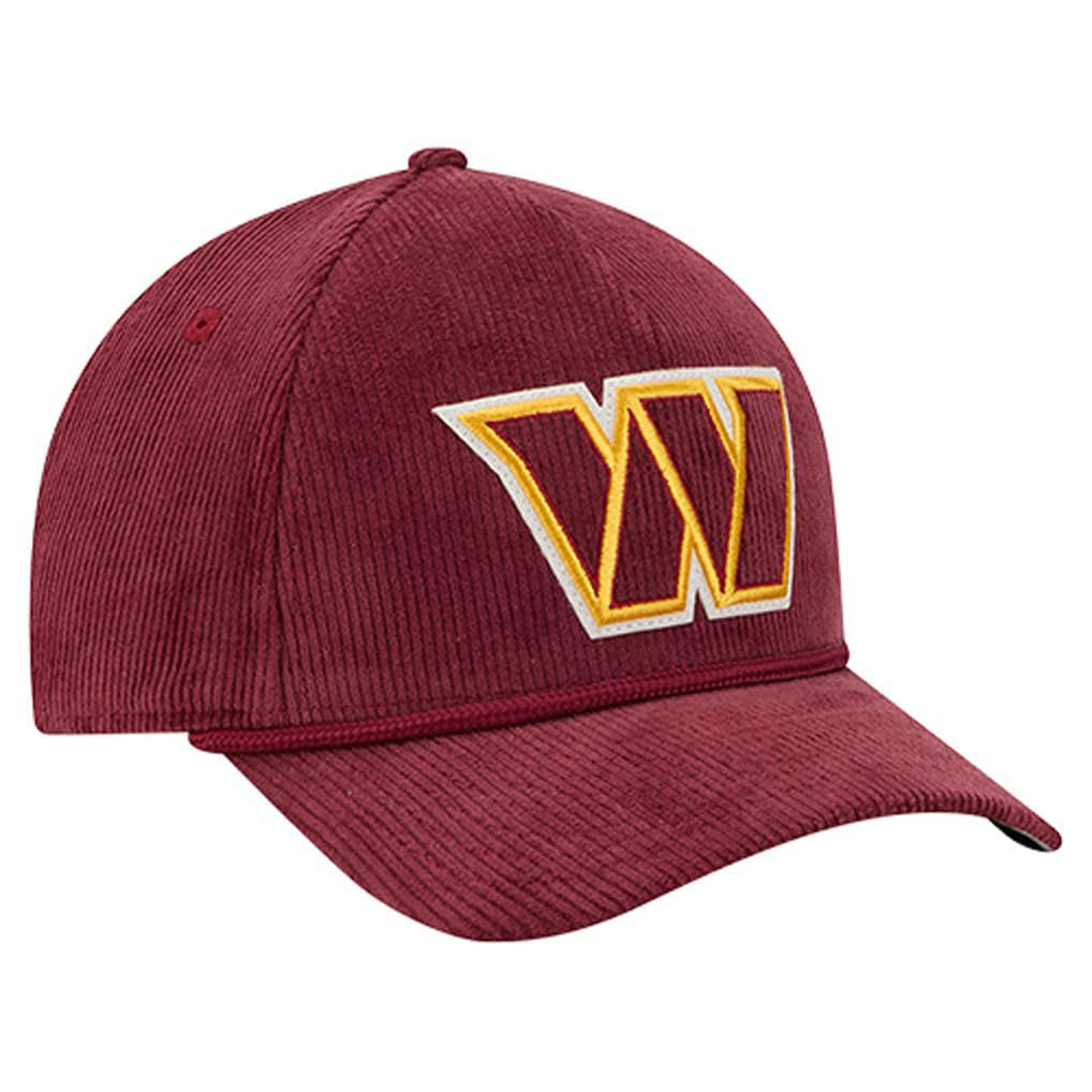 Washington Commanders New Era Cord Corduroy 9FORTY A-Frame Adjustable Hat Burgundy | NFL