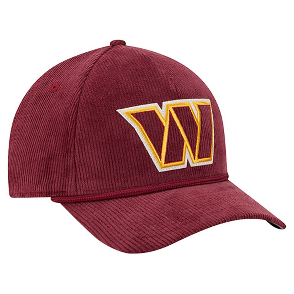 Washington Commanders New Era Cord Corduroy 9FORTY A-Frame Adjustable Hat Burgundy | NFL