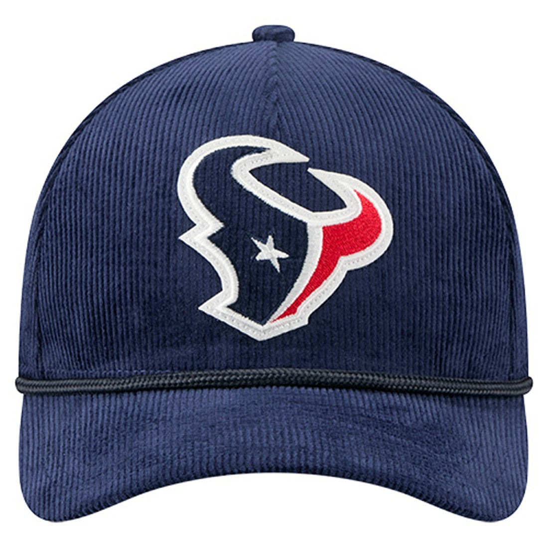 Houston Texans New Era Cord Corduroy 9FORTY A-Frame Adjustable Hat Navy | NFL