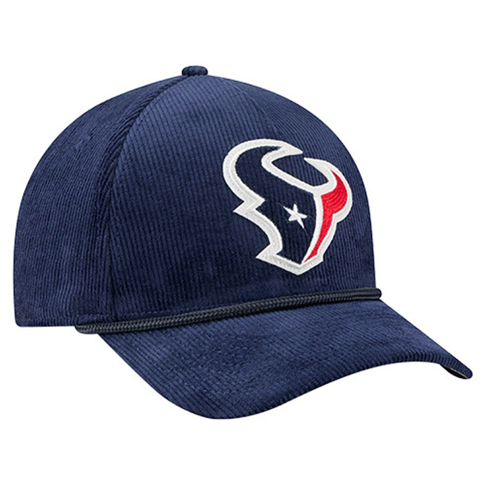 Houston Texans New Era Cord Corduroy 9FORTY A-Frame Adjustable Hat Navy | NFL