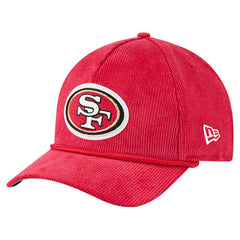 San Francisco 49ers New Era Cord Corduroy 9FORTY A-Frame Adjustable Hat Scarlet | NFL