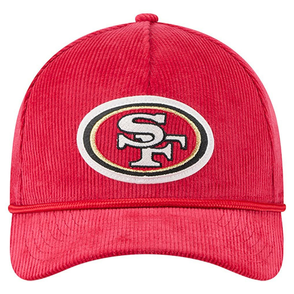 San Francisco 49ers New Era Cord Corduroy 9FORTY A-Frame Adjustable Hat Scarlet | NFL