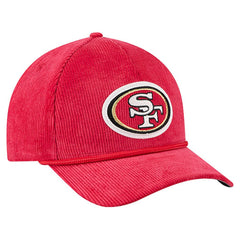 San Francisco 49ers New Era Cord Corduroy 9FORTY A-Frame Adjustable Hat Scarlet | NFL