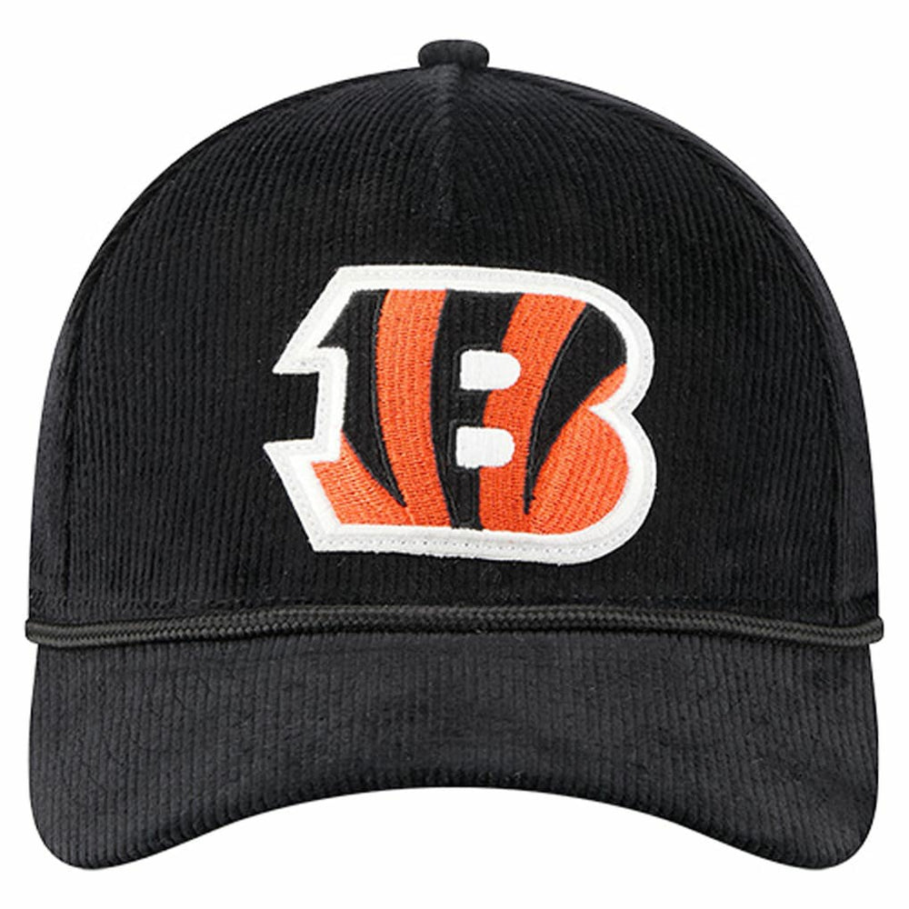 Cincinnati Bengals New Era Cord Corduroy 9FORTY A-Frame Adjustable Hat Black | NFL