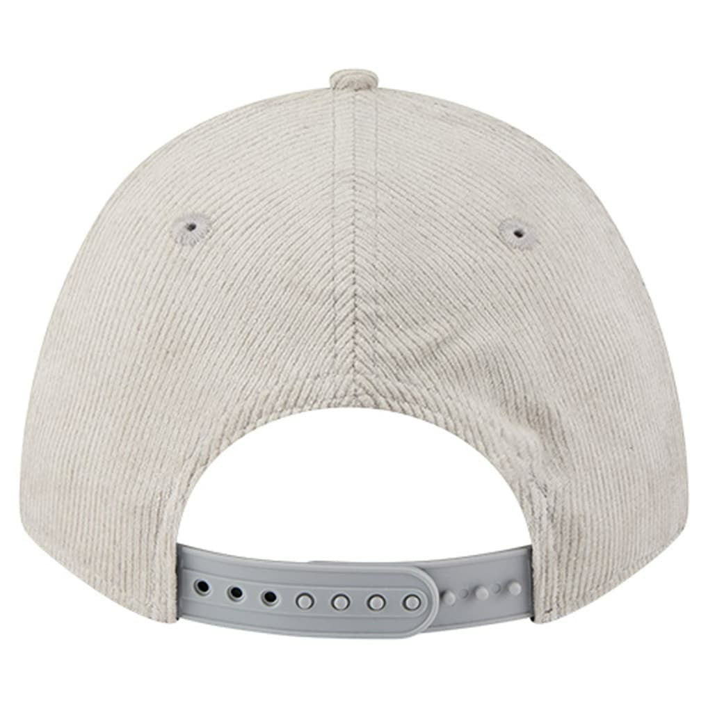 Detroit Lions New Era Cord Corduroy 9FORTY A-Frame Adjustable Hat Silver | NFL
