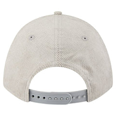 Detroit Lions New Era Cord Corduroy 9FORTY A-Frame Adjustable Hat Silver | NFL