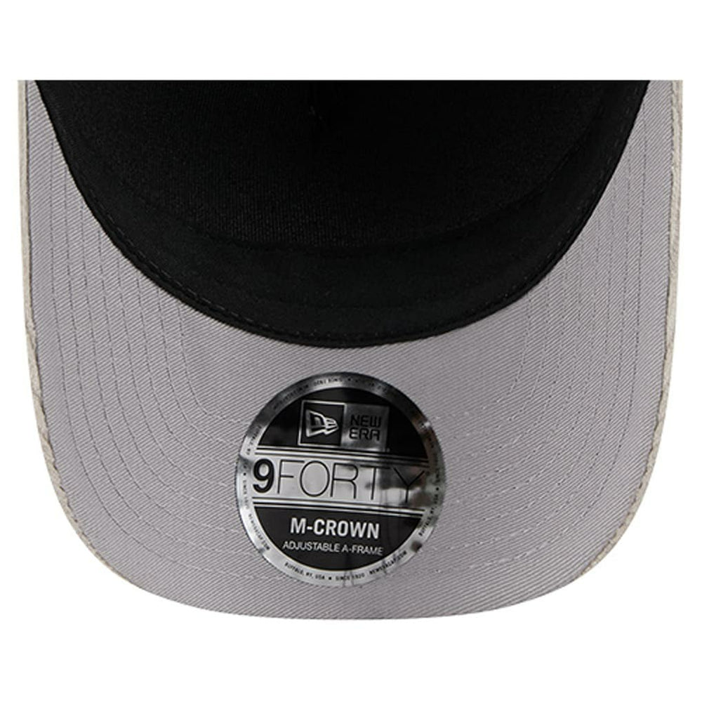 Detroit Lions New Era Cord Corduroy 9FORTY A-Frame Adjustable Hat Silver | NFL