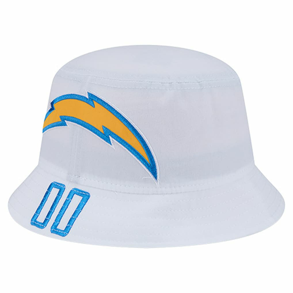 Los Angeles Chargers New Era Helmet Bucket Hat White | NFL