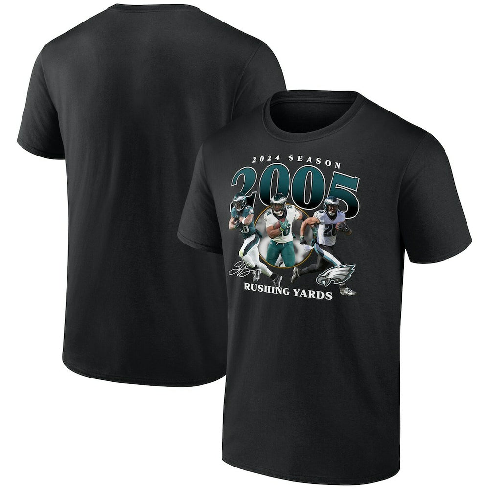 Saquon Barkley Philadelphia Eagles 2000 Yards T-Shirt Black | NFL