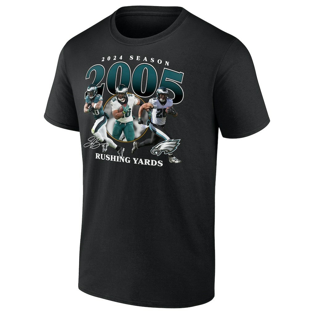Saquon Barkley Philadelphia Eagles 2000 Yards T-Shirt Black | NFL