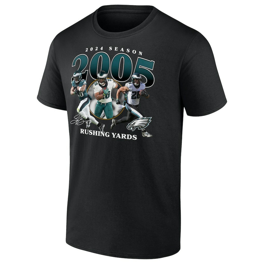 Saquon Barkley Philadelphia Eagles 2000 Yards T-Shirt Black | NFL