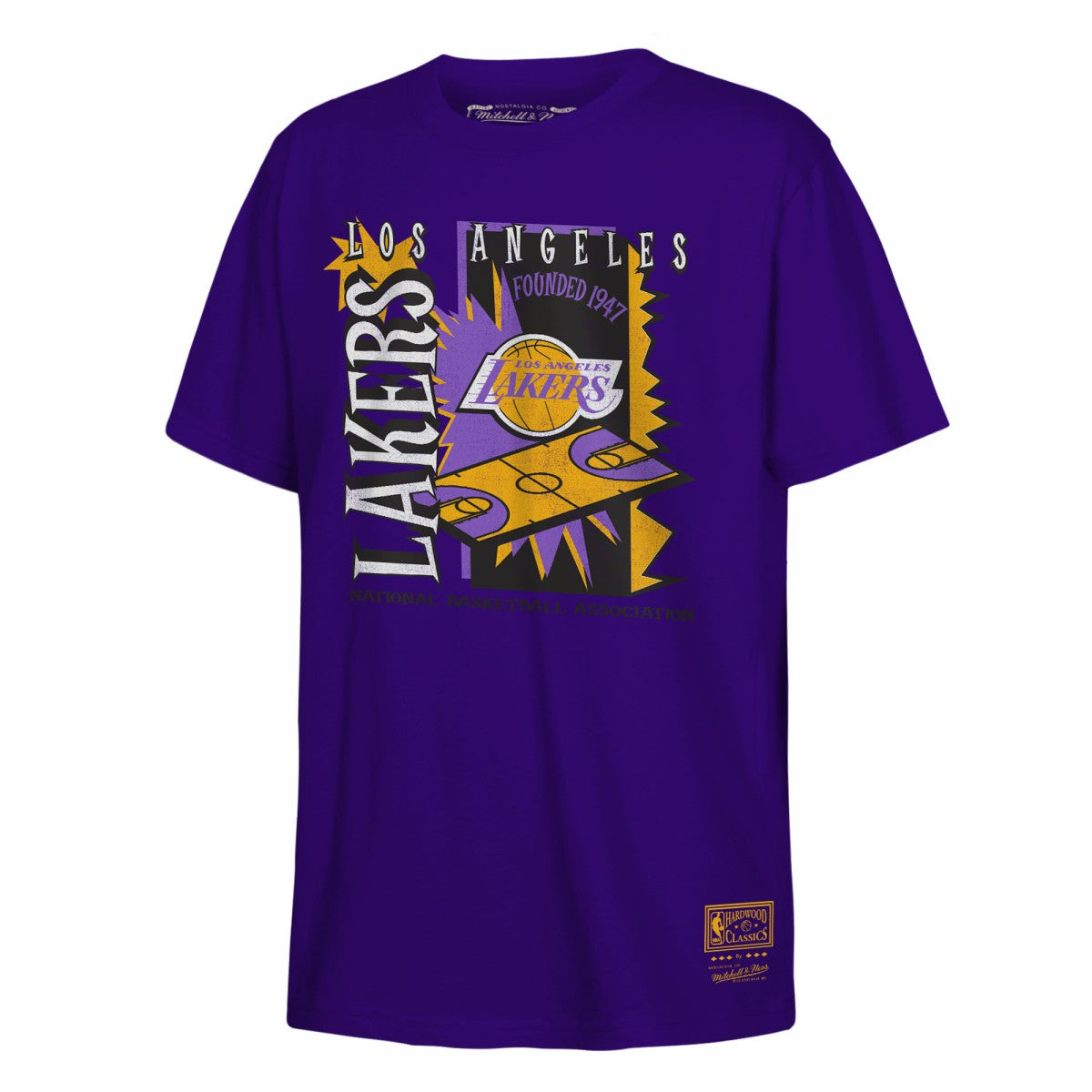Los Angeles Lakers Youth Retro '90s Poster T-Shirt Purple - NBA