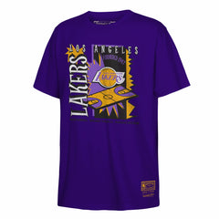 Los Angeles Lakers Youth Retro '90s Poster T-Shirt Purple - NBA